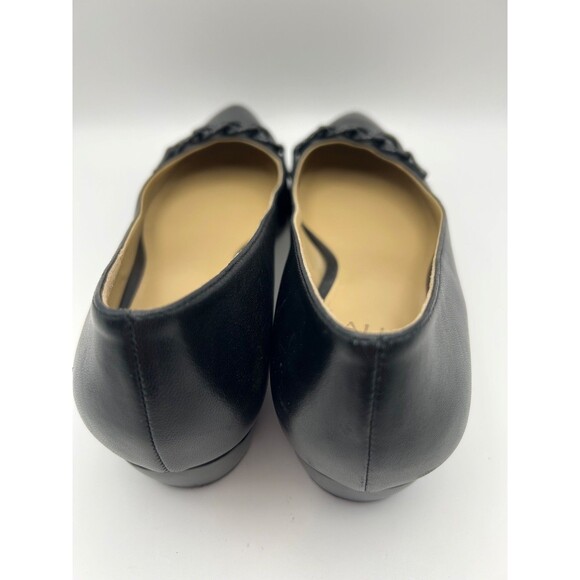 Naturalizer Becca Women's Chain Pumps Leather Black Matte Size 8 WIDE - Picture 7 of 9